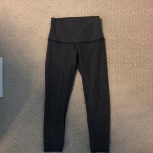 Grey cropped lululemon leggings